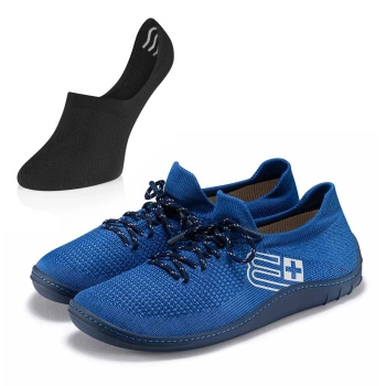 Komplet Buty Męskie Brubeck Barefoot Merino Niebiesko-Granatowe + Stopki