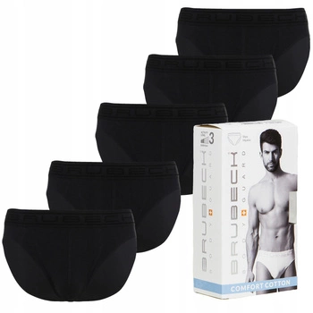 Komplet Brubeck Męskie Slipy 5x (Grafitowy)