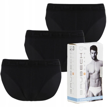 Komplet Brubeck Męskie Slipy 3x (Grafitowy)